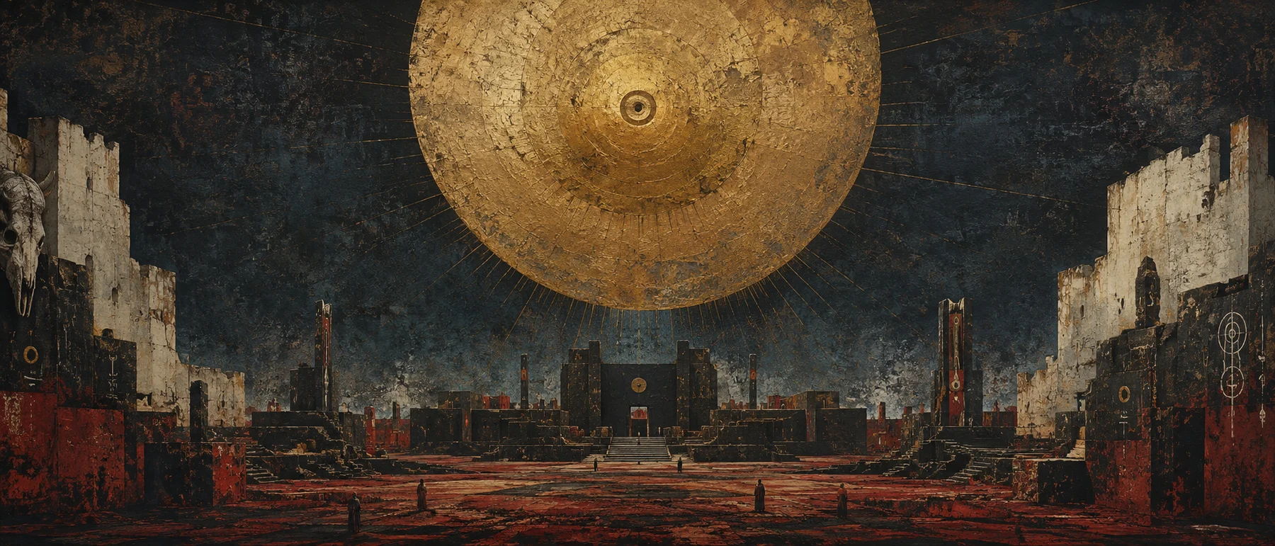 金月之城,深境光影风格的空间挂画作品